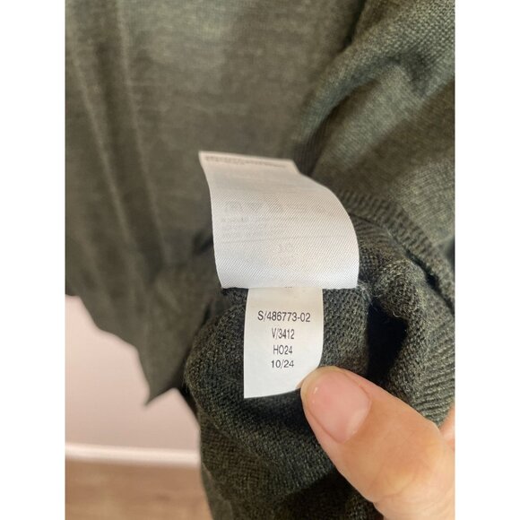 Banana Republic Merino Wool Sweater Men's XL Olive Green Soft Cozy Casual - Picture 4 of 7